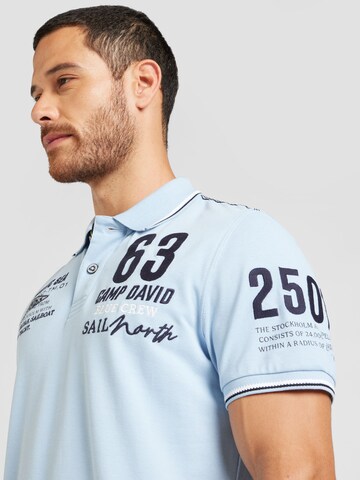 CAMP DAVID Poloshirt 'Cruise North' in Blau