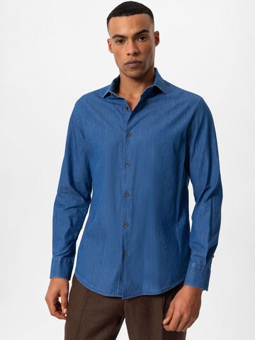 Antioch Regular fit Button Up Shirt in Blue: front