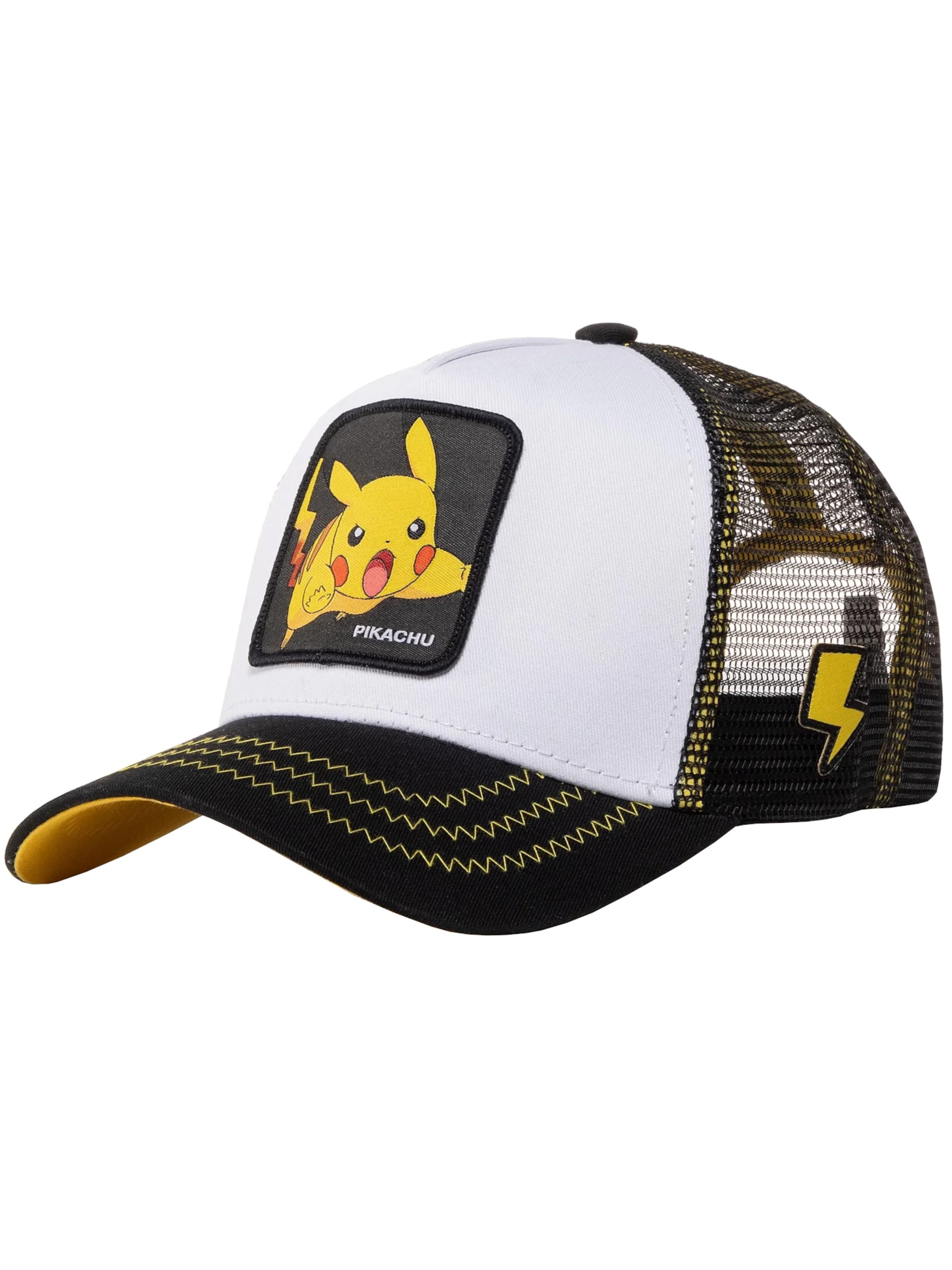 Capslab Cap 'Freegun Pokemon Pikachu' in White: front