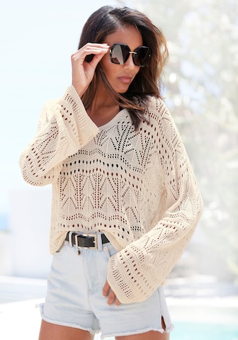 Pull-over s.Oliver en beige : devant