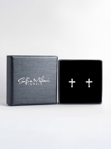 Sofia Milani Earrings 'Cross' in Silver