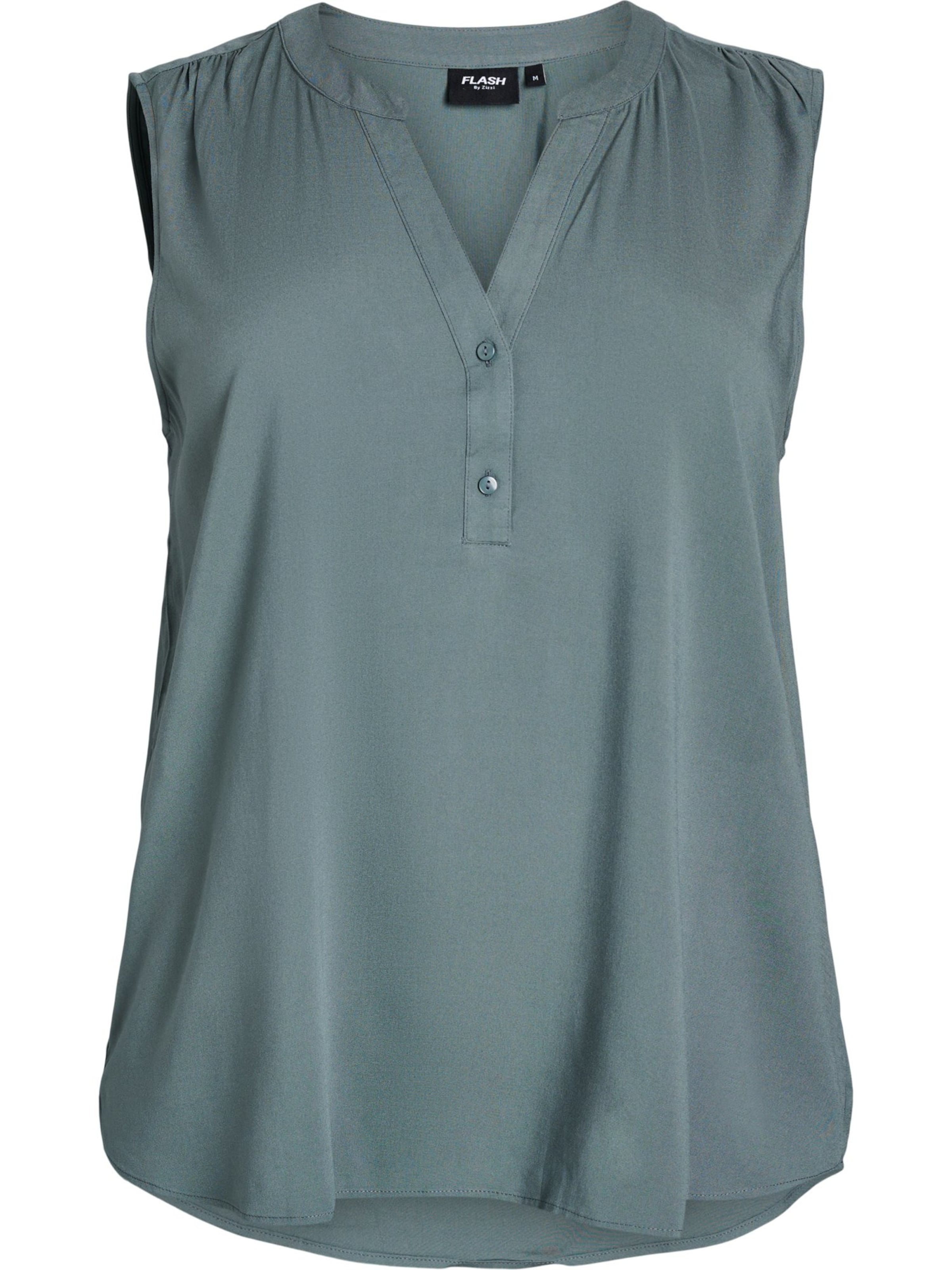 Flash by Zizzi - Blusa 'Flenni' en verde: frente