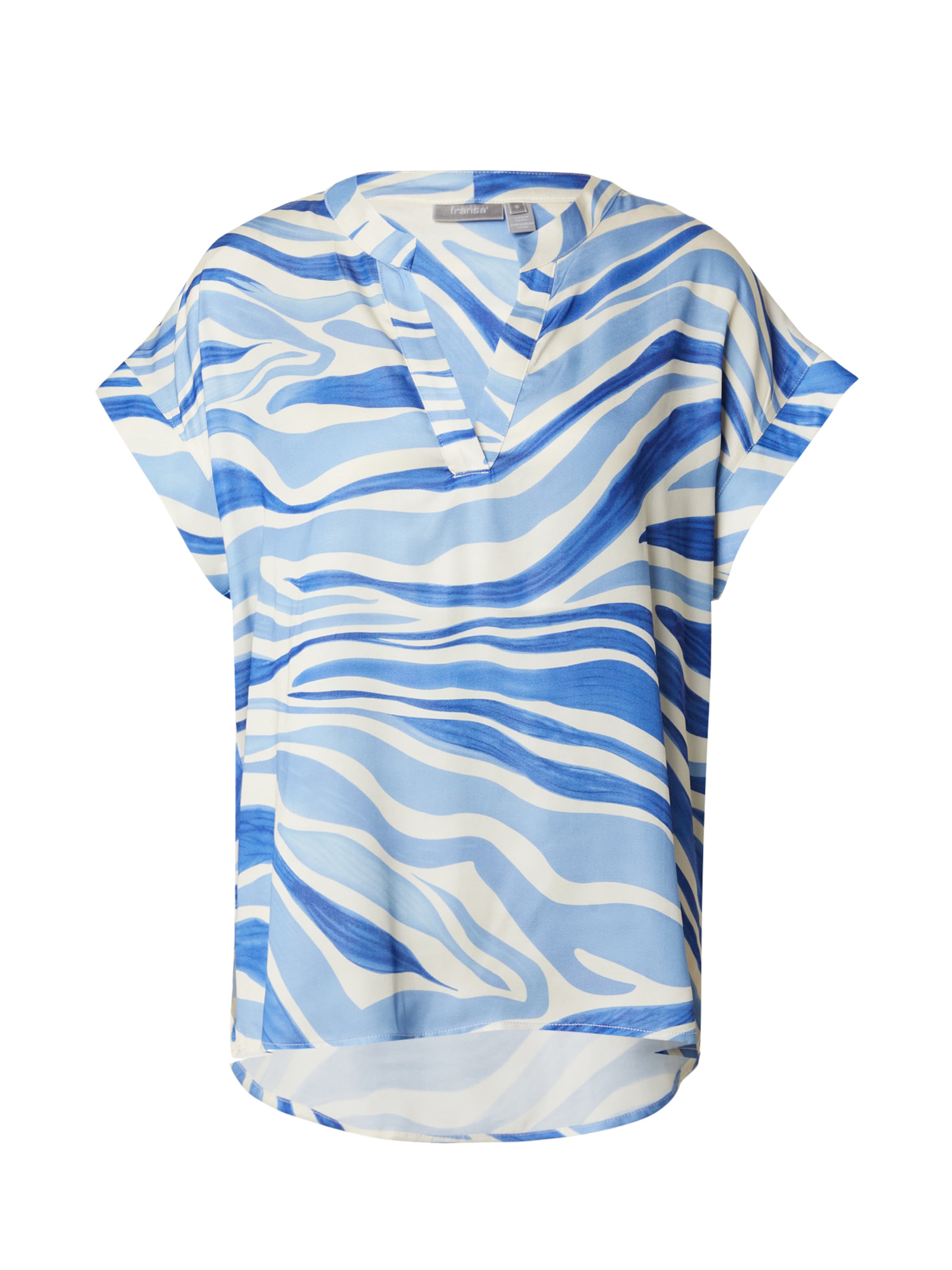 Fransa Blouse 'ZENA' in Blauw: voorkant