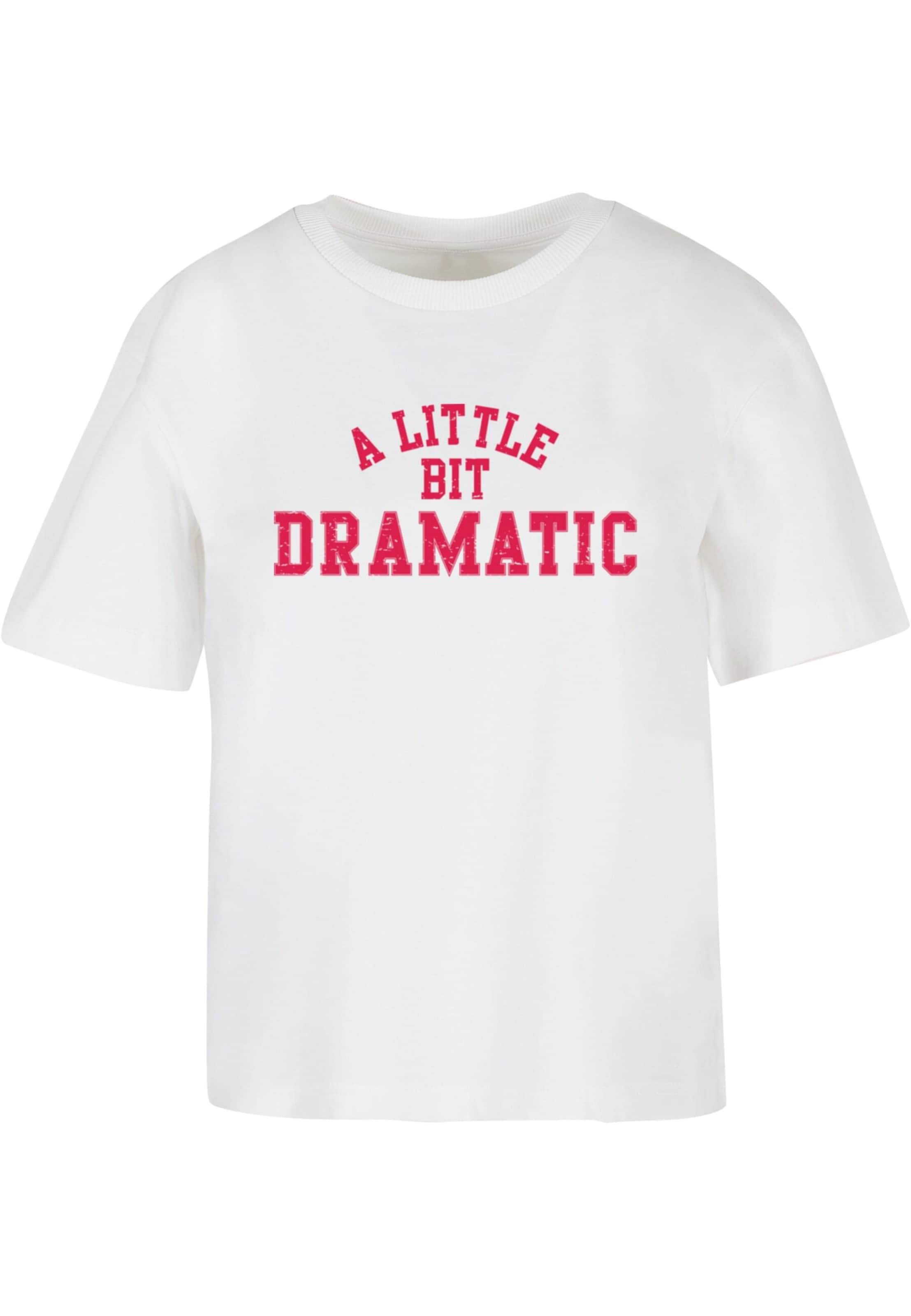 Maglietta 'Lil Dramatic' di Miss Tee in bianco: frontale