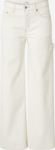 WEEKDAY Wide leg Jeans 'Young Work' in White: front