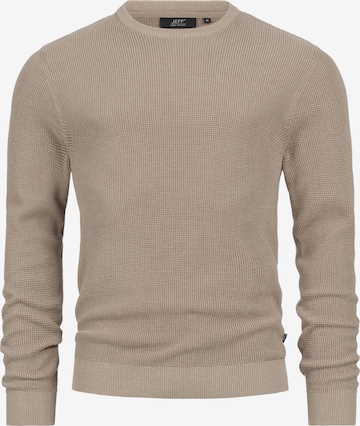 Pull-over 'JFTristan' JEFF en beige : devant
