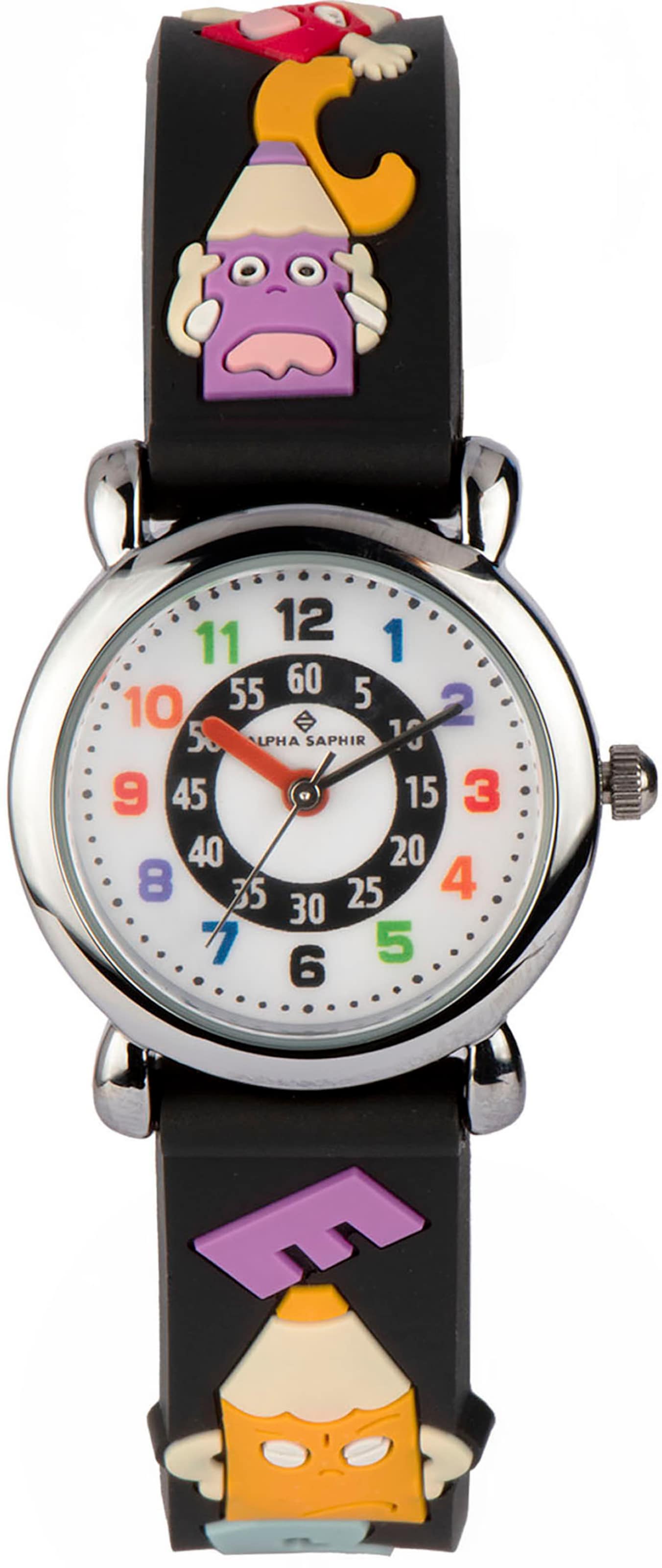 ALPHA SAPHIR Watch in Black: front