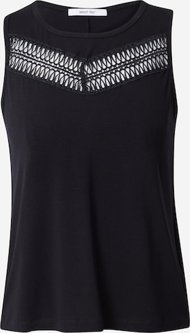 ABOUT YOU Top 'Claude' in Black: front