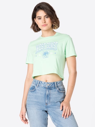 T-shirt Nasty Gal en vert : devant