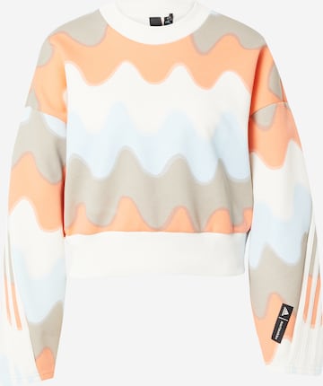 ADIDAS SPORTSWEAR Sport sweatshirt 'Marimekko Future Icons' i vit: framsida