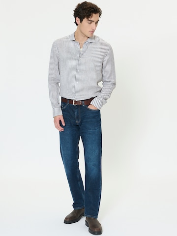 Matinique Rovný strih Košeľa 'MAMarc' - Hnedá