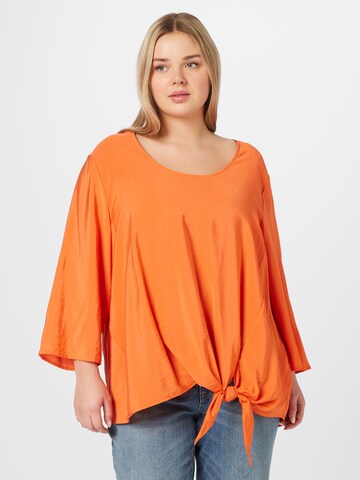 SAMOON Μπλούζα σε πορτοκαλί: μπροστά