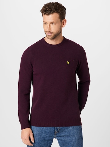 Lyle & Scott Trui in Rood: voorkant