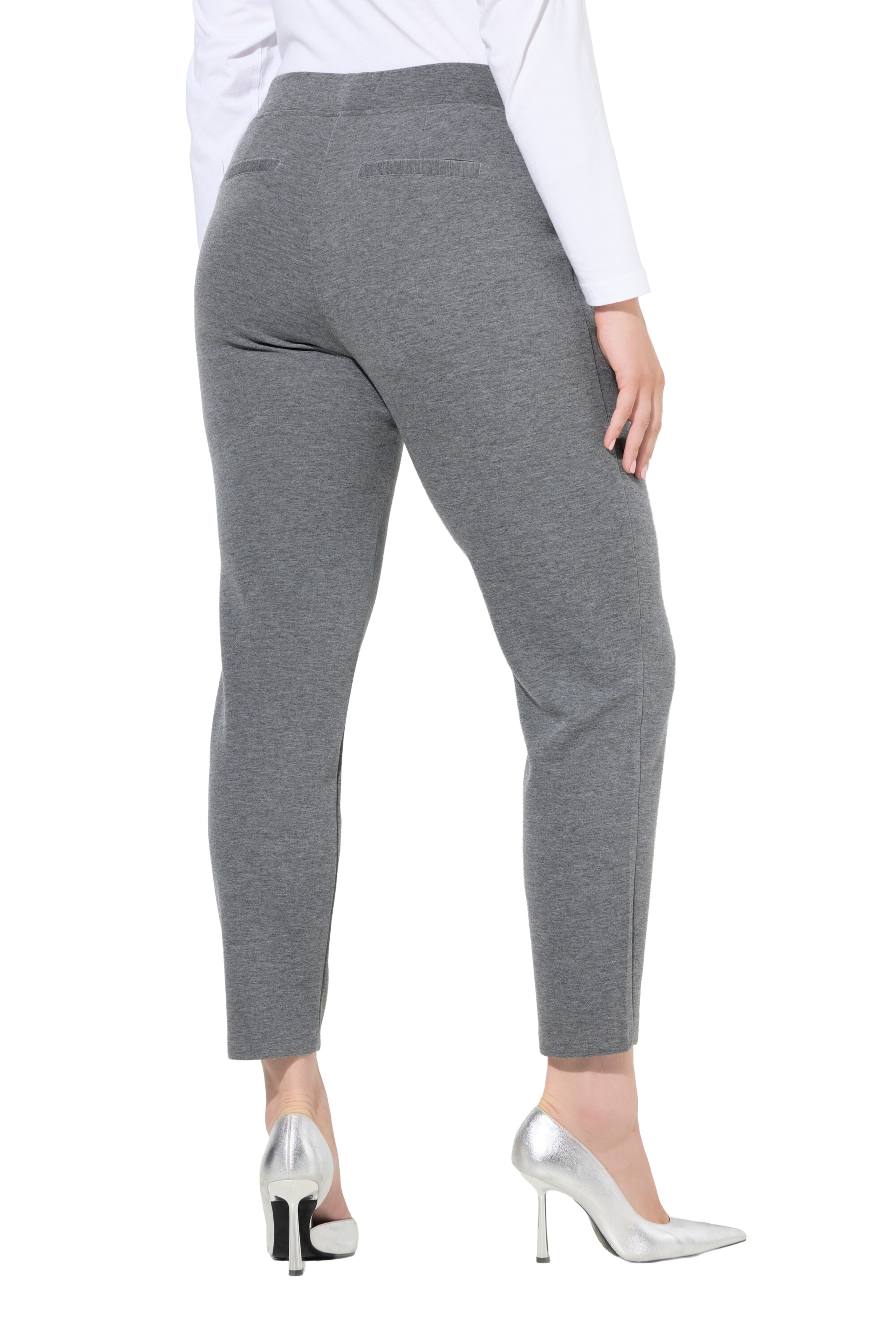 Ulla Popken Regular Trousers in Grey