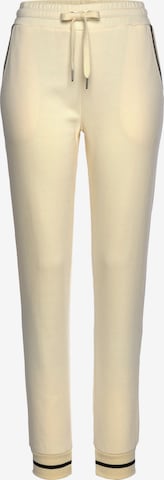 LASCANA Tapered Pants in Yellow: front