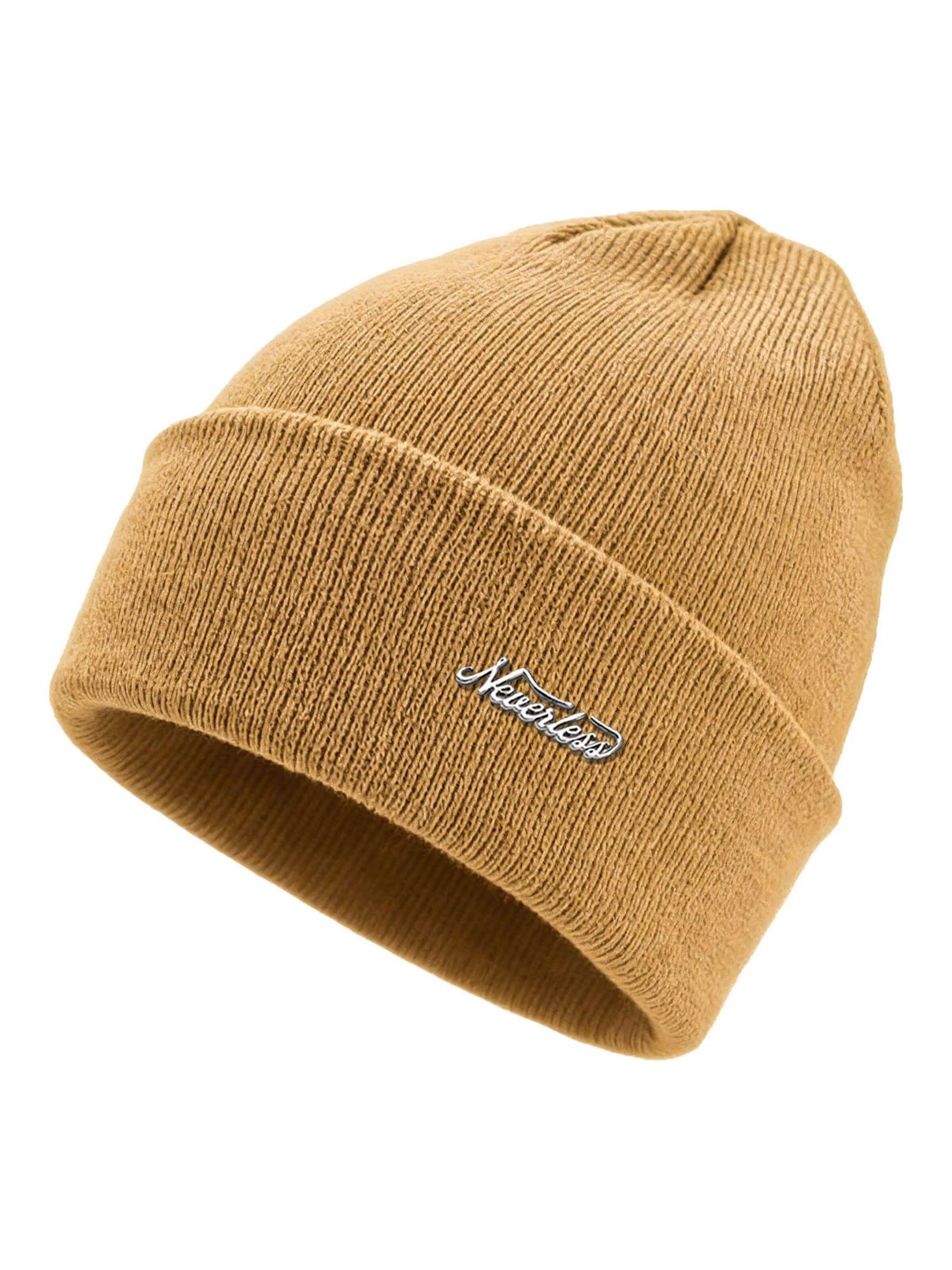 Neverless Beanie '36940' in Yellow: front