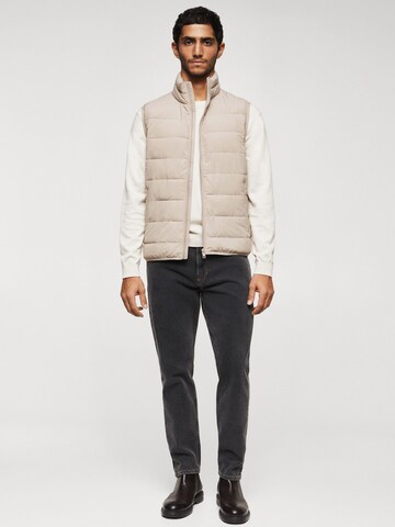 MANGO MAN Bodywarmer 'Gorryst' in Beige