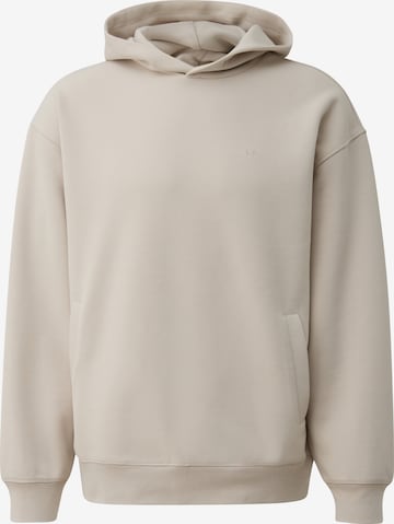 Sweat-shirt QS en gris : devant