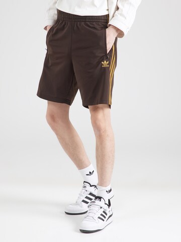 ruda ADIDAS ORIGINALS Standartinis Kelnės 'Adicolor Firebird': priekis