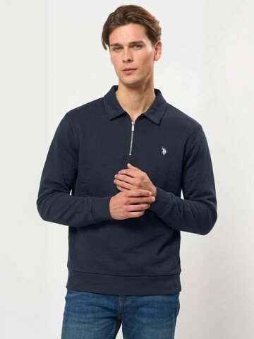 Pulover ' UMDag ' de la U.S. POLO ASSN. pe albastru: față