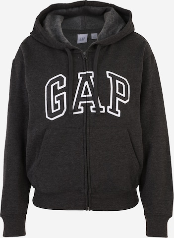 Gap Tall Sweatjakke 'HERITAGE' i grå: forside
