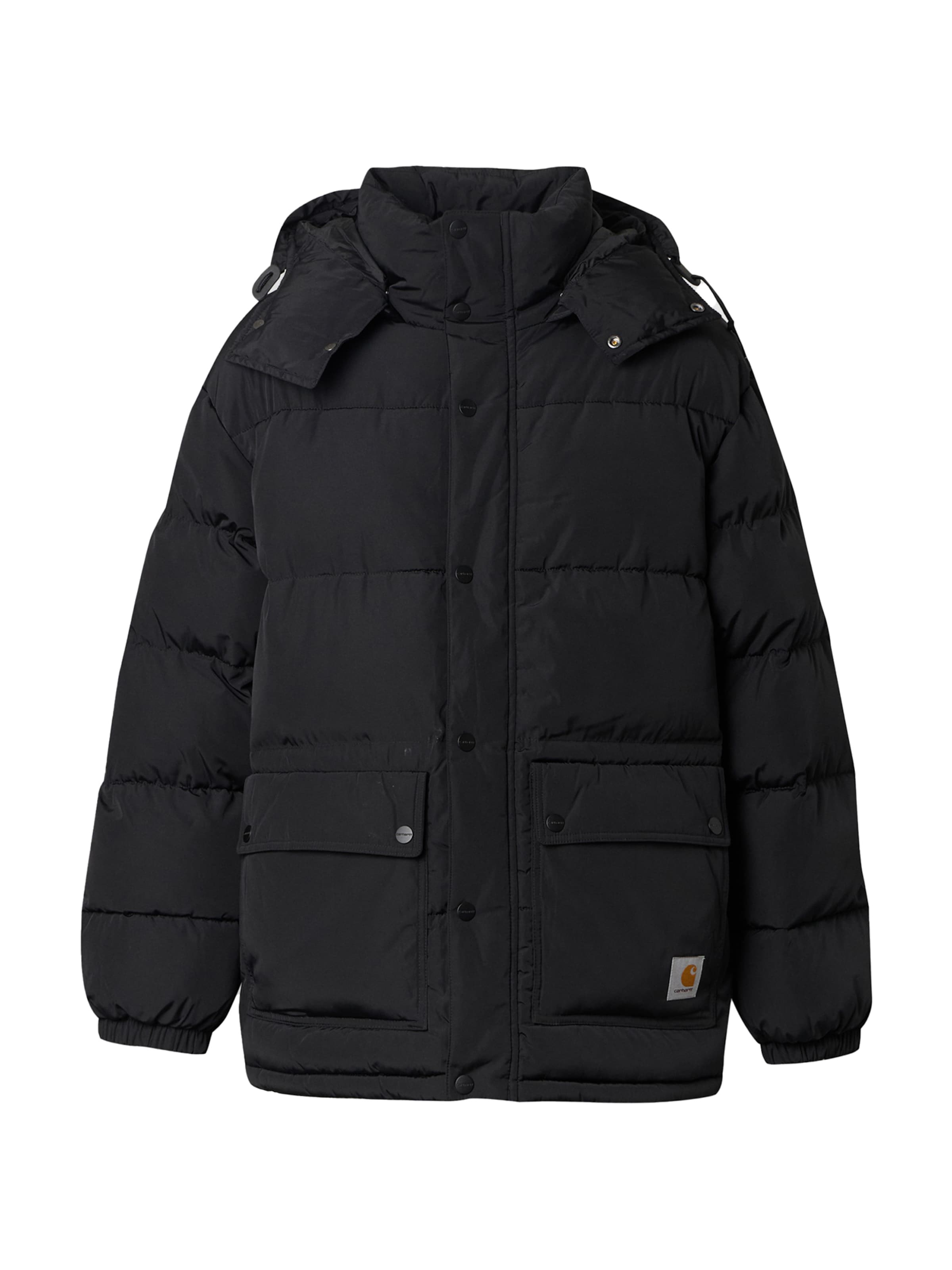 Carhartt WIP Χειμερινό μπουφάν 'Brent' σε μαύρο: μπροστά