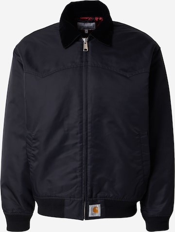 Carhartt WIP Välikausitakki 'Santa Fe Alumni' värissä musta: etupuoli