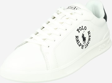 Baskets basses Polo Ralph Lauren en blanc : devant