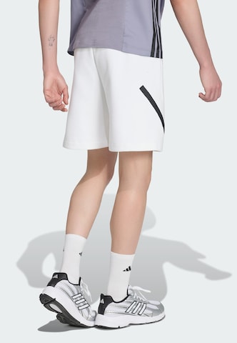 ADIDAS SPORTSWEAR Loosefit Sportshorts 'Z.N.E.' in Weiß