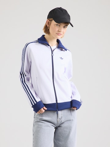 ADIDAS ORIGINALS Sweatjacke 'CLASSIC' in Weiß: Vorderseite