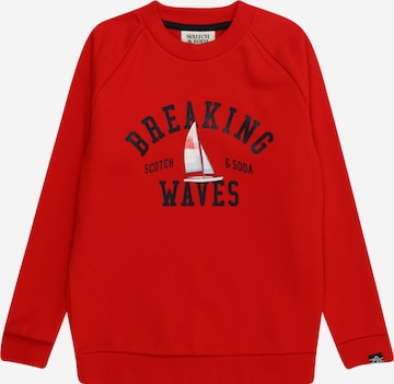 SCOTCH & SODA Sweatshirt in Rood: voorkant