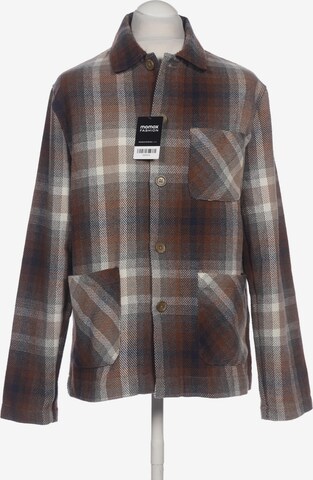 Folk Button Up Shirt in L in Brown: front
