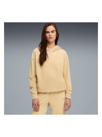 PUMA - Sudadera con cremallera en beige