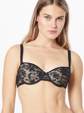 PASSIONATA T-shirt Bra 'MARTA' in Black: front