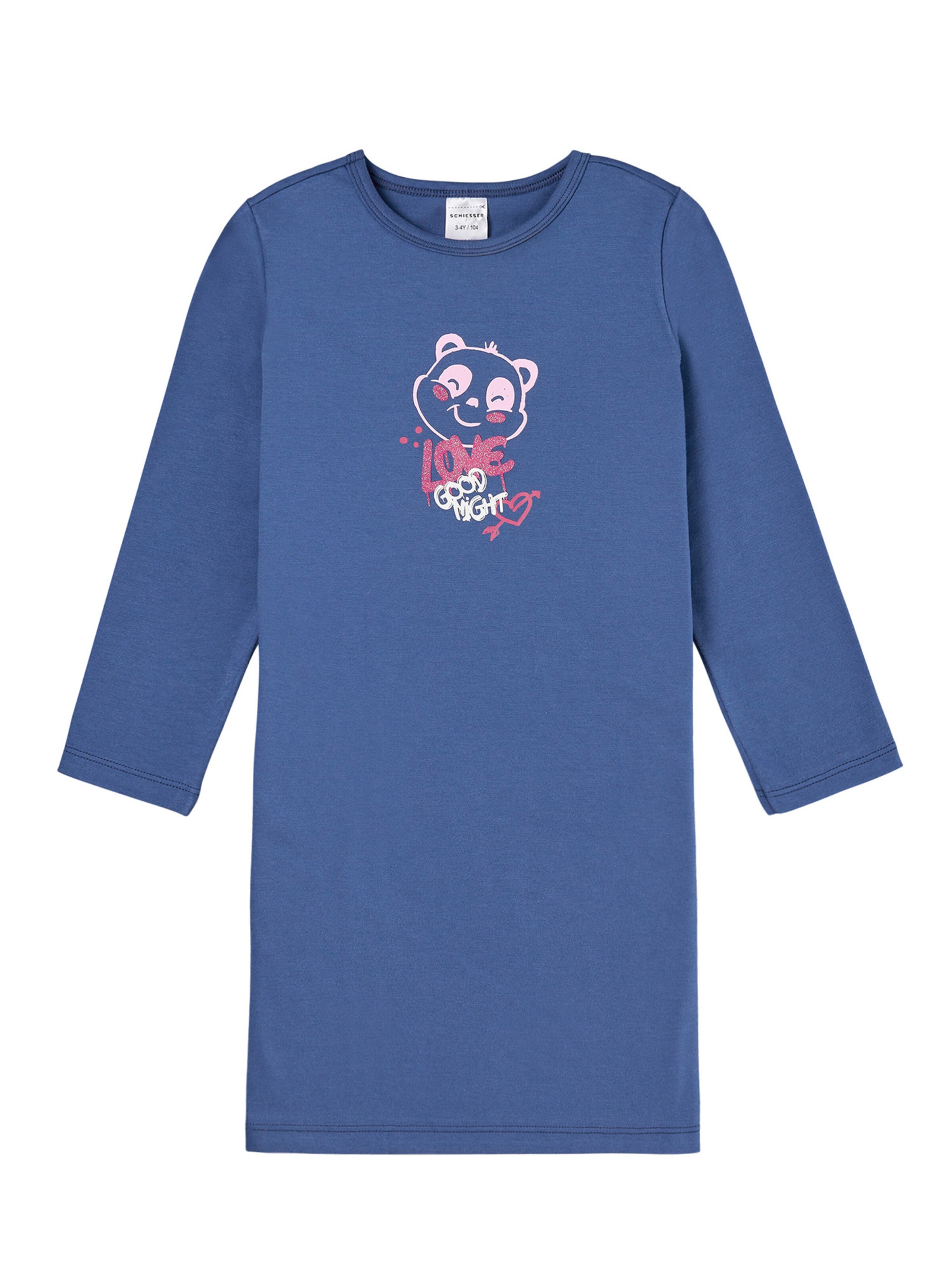 SCHIESSER Nachthemd in Blauw: voorkant