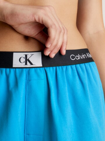 Calvin Klein Underwear Tapered Bandplooibroek in Blauw