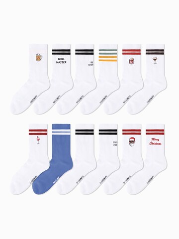 Occulto Sports socks 'Adventskalender' in Blue
