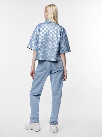 PIECES Bluse 'NELLIE' in Blau