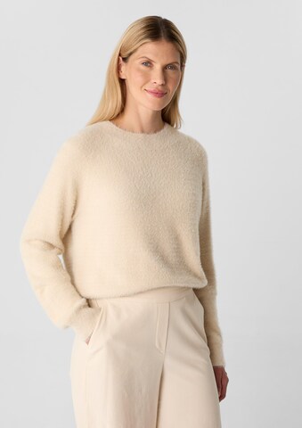 comma casual identity Pullover in Beige: Vorderseite