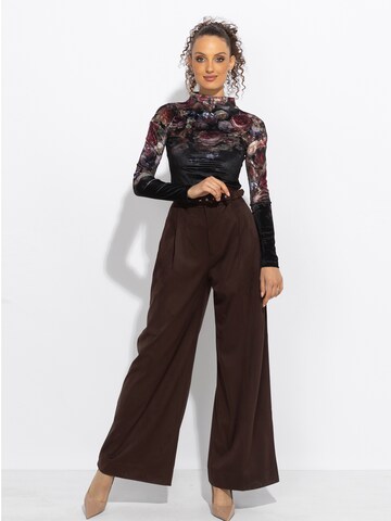JIORO Blouse 'VINTAGE FLOWERS' in Black