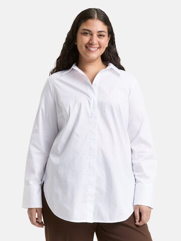 Tom Tailor Women + Blouse in White: front