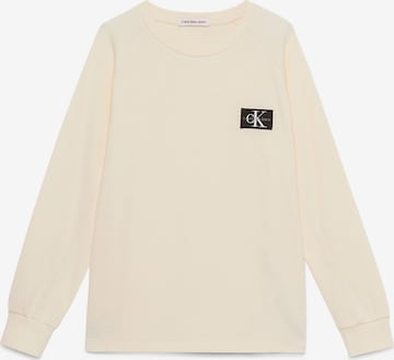 bēšs Calvin Klein Jeans T-Krekls: no priekšpuses