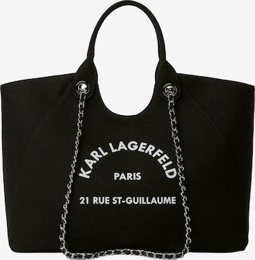 Karl Lagerfeld Μεγάλη τσάντα 'Rue St-Guillaume' σε μαύρο: μπροστά