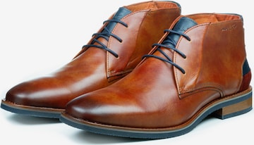 VANLIER Lace-Up Boots in Brown