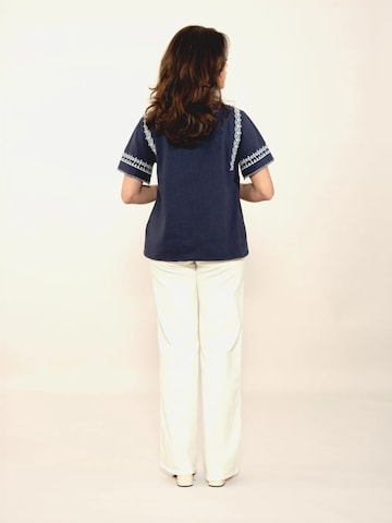 Odd Molly Shirts 'The Earth' i blå