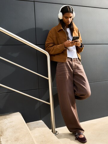 Veste mi-saison Bershka en marron