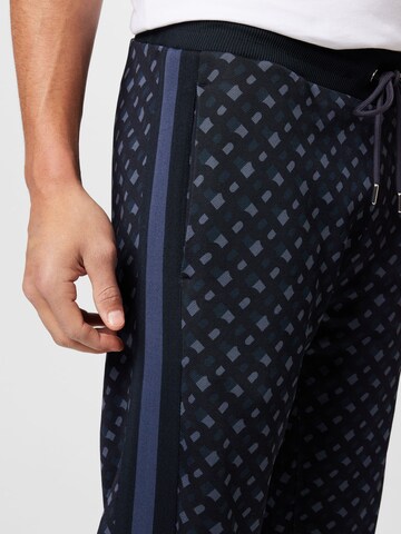 BOSS Black Tapered Trousers 'Lamont' in Blue