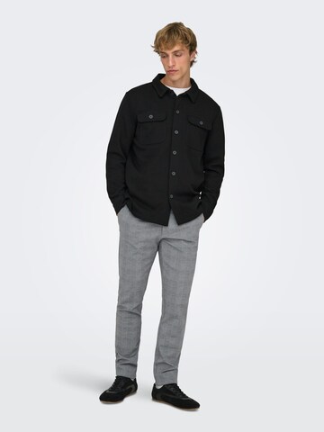 Only & Sons Baggy Trousers 'Mark' in Grey: front