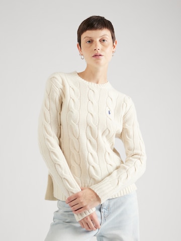 Pull-over Polo Ralph Lauren en beige : devant