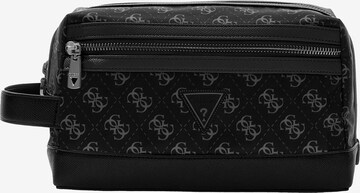 GUESS Toilettilaukku 'BERLIN' värissä musta: etupuoli